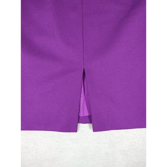 Peruvian Connection Wool Pencil Skirt Women's Small Purple Knee Career - Picture 5 of 8